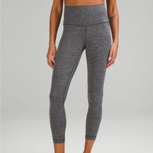 Lululemon Align High Rise Pant 25” Heathered Graphite Gray size 4